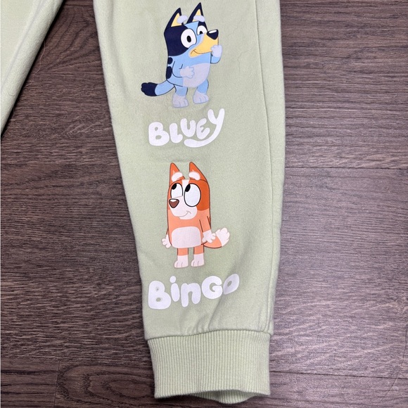 Kids Sz 6 Bluey Matching Set with Bluey and Bingo Characters - Green. EUC - Picture 9 of 13